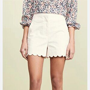 Rebecca Taylor High Waist Scallop Hem Shorts SIZE 4